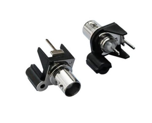 pcb射频连接器50欧姆黑色塑胶外壳 绝缘直式母头