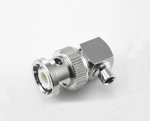 BNC弯式公头焊接半柔/半刚-3电缆