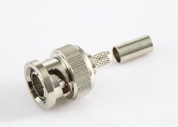 BNC 75欧姆公头直式压接SYV75-2电缆