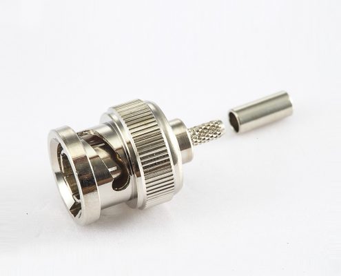 BNC 75欧姆公头直式压接RG179/SYV75-1.5电缆