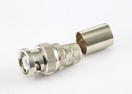 BNC公头压接直式RG213/SYV50-7电缆