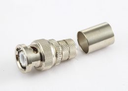 BNC 公头直式压接RG213/SYV50-7电缆
